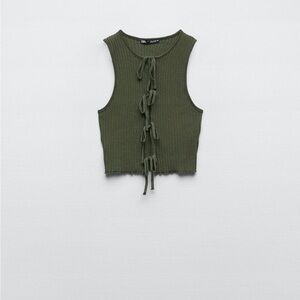 Zara Knit Cropped Top | Size S